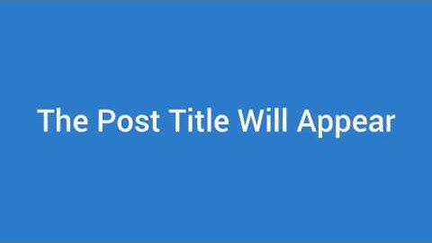 Solved: Post/Page Title Not Appearing In WordPress