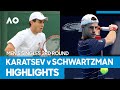 Aslan Karatsev vs Diego Schwartzman Match Highlights (3R) | Australian Open 2021