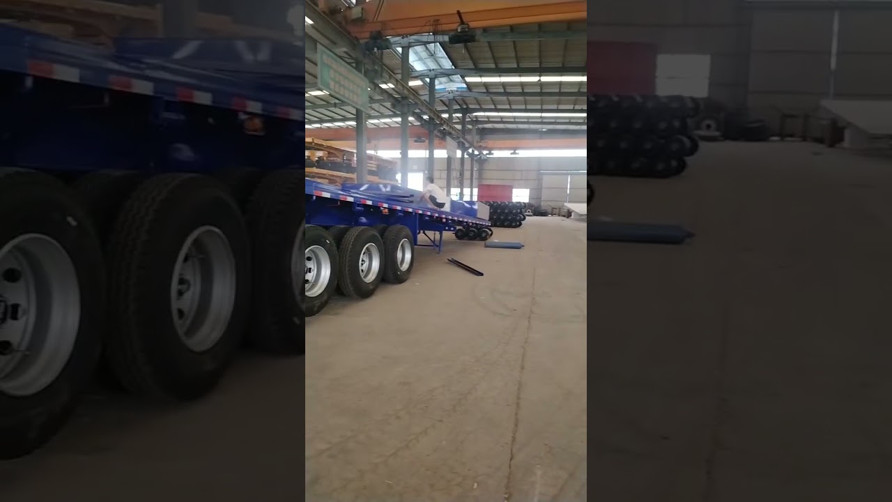 High Quality 3Axles Flat Bed Trailer.