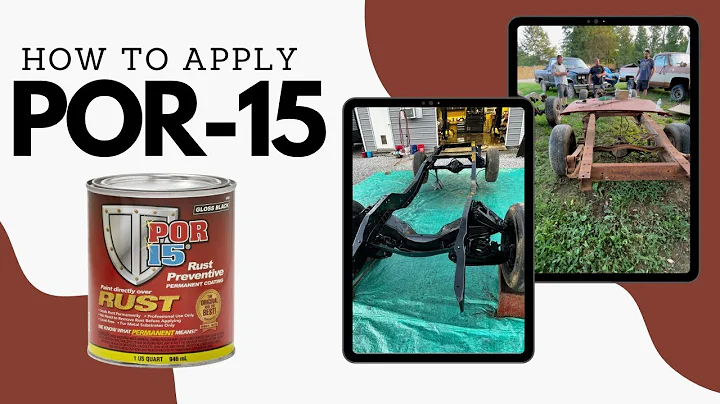 How to apply POR-15 Rust Prevention Paint | Frame Restoration
