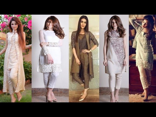 Kurti with cigrette pants // how to style kurti with pants // tight ankle  length pants&kurtis 