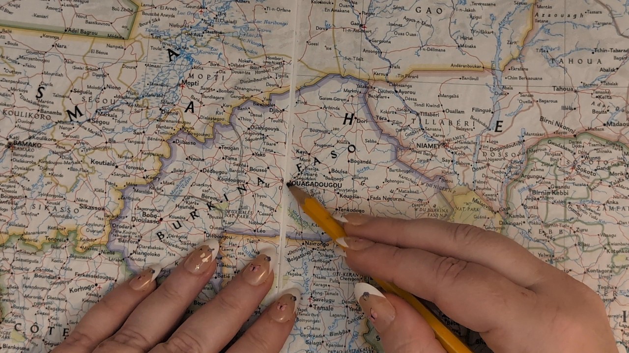 ASMR ~ Centre, Burkina Faso (Ouagadougou) History & Geography ~ Soft Spoken Map Tracing Google Earth