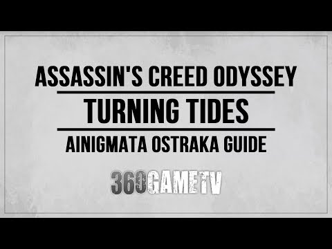 Video: Assassin's Creed Odyssey Ainigmata Ostraka Atrašanās Vietas - Kā Atrisināt Visas Senās Mīklas