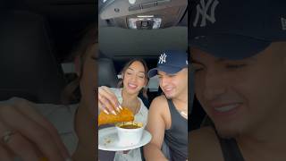 How many bites does it take her to eat a birria taco 😳 #shorts