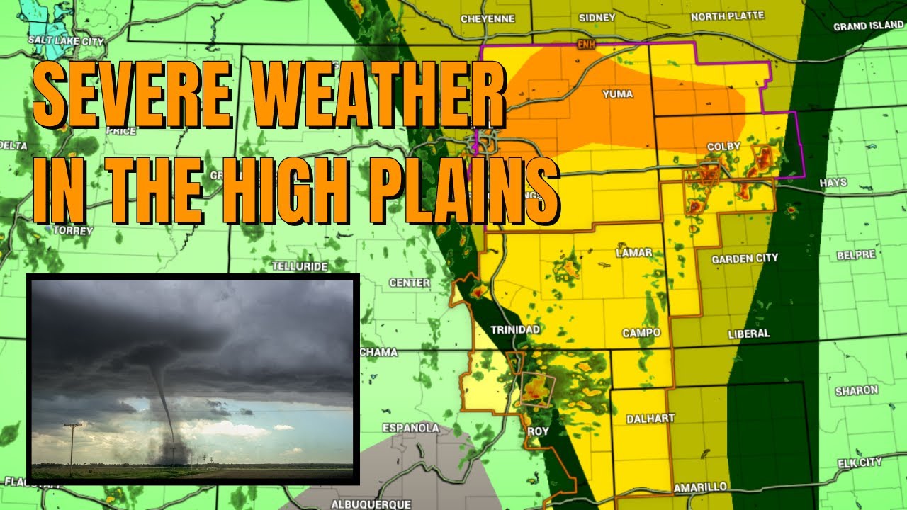 LIVE COVERAGE - Severe storms, tornadoes taget the high Plains - YouTube