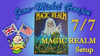 Magic Realm, full rules 7/7 : Setup
Now that you know all the rules from my previous videos, its time to learn how to setup the game, how to choose the character who fits you the most and... some optional rules if it wasnt enough.
(this is a new version fixing a mistake in the last example...)
00:00 - Introduction
00:50 - Game setup
16:53 - Player aids
18:15 - Character compendium
47:22 - Serious wounds
47:51 - Caching
53:13 - Treachery
youll find the Print & Play version here :
http://web.archive.org/web/20110913075626/http://homepage.mac.com/karimc/MagicRealmRedesign.zip
and here is the related BGG forum link : https://boardgamegeek.com/thread/257164/redesign-mr-fans-do-i-deserve-it
finally, if you want to help me ;)
Jean-Michel Grosjeu on Patreon : https://www.patreon.com/JeanMichelGrosjeu
Jean-Michel Grosjeu on Utip : https://utip.io/jeanmichelgrosjeu Magic Realm, full rules 7/7 : Setup