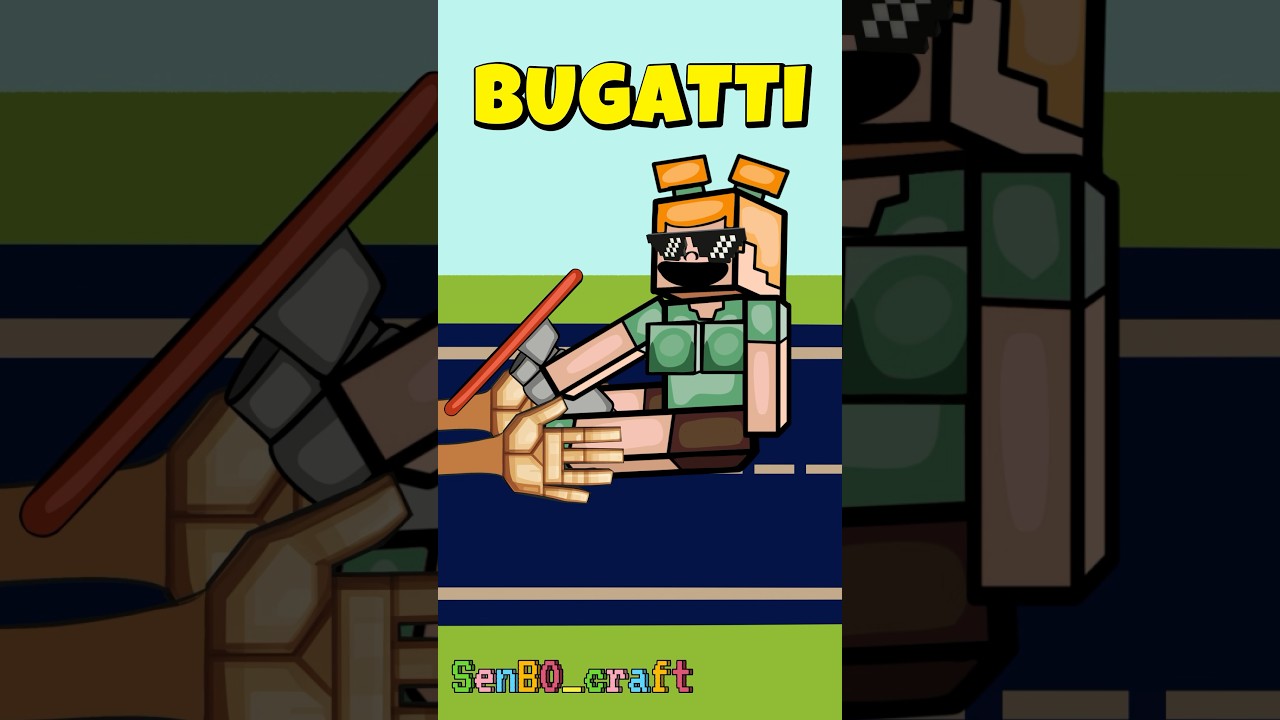 MINECRAFT ALEX AND Gary the Snail WOKE UP IN A NEW BUGATTI 