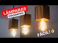 LÁMPARAS COLGANTES DE MADERA - PROYECTO MUEBLE.