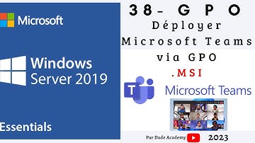 41- Formation Complète Windows Server 2019 AUTOMATISER L