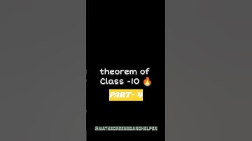 Most important theorem or concept of class 10 🔥|| #boardexam2025 #class10 #mathclass10 #maths