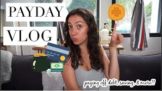 PAYDAY VLOG!! How I move money around, invest, & pay off debt after getting paid