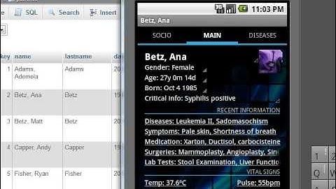Mobile GNU Health screencast 4/4