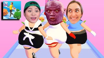 FUNNIEST APP GAME MOMENT 💃Body Race💃 All Levels Gameplay Android, iOS, Parody Dona & Vlad and Niki