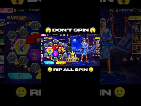 Sleepy Ring 🥶 Diamond's Waste 🥲 Don't Spin #shorts #freefire #tondegamer