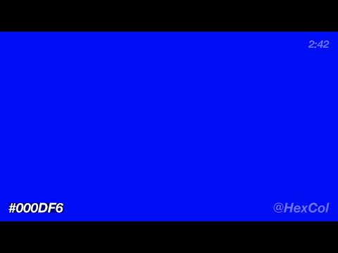 What does #000DF6 - Vivid Frosty Shell Space look like? | Color Code Preview