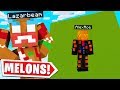 I BUILT THE WORLDS LARGEST WATERMELON ON LAZARBEAMS MINECRAFT SERVER..