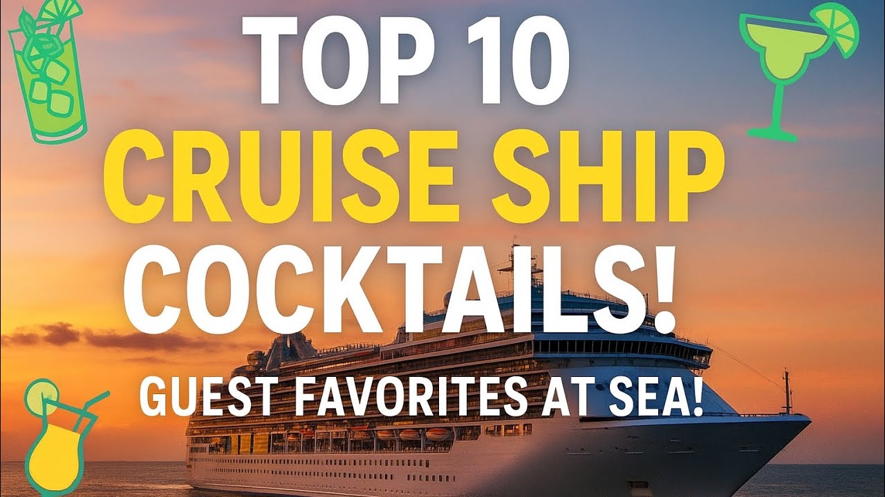 Top 10 Cruise Ship Cocktails!”🍹 Guest Favorites at Sea!