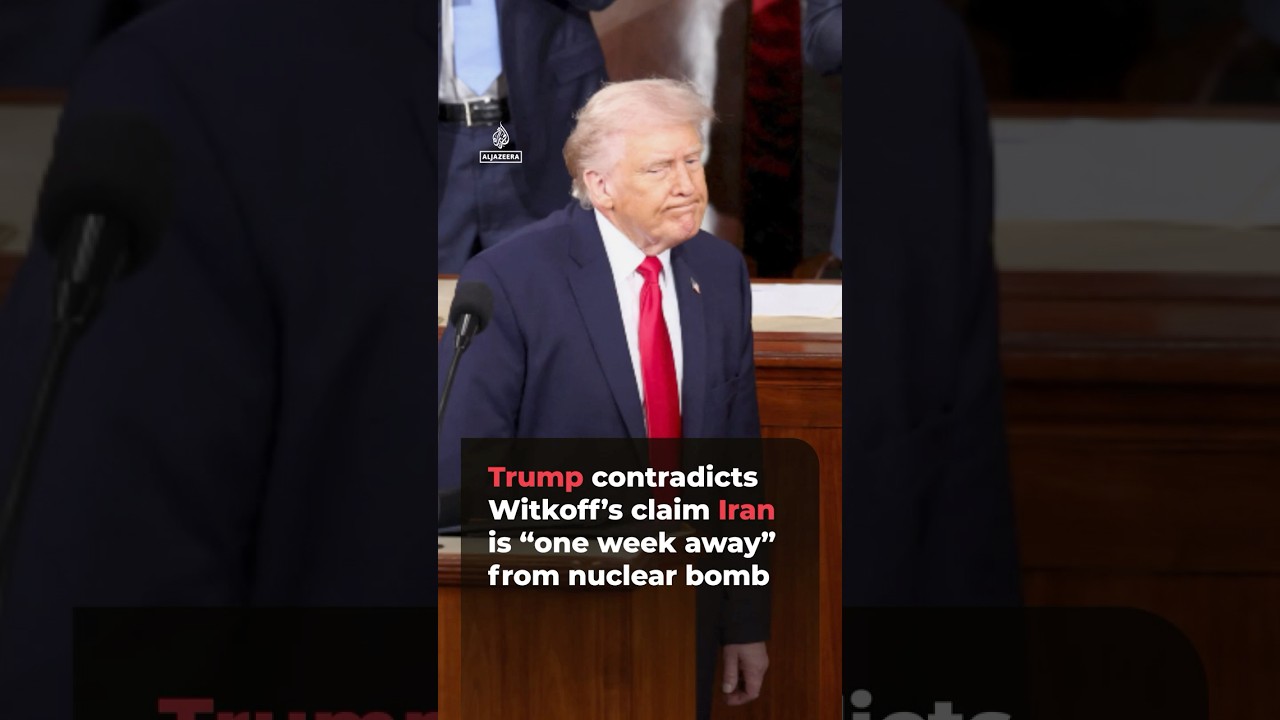 Trump contradicts Witkoff over Iran nuclear bomb claims | AJ #shorts