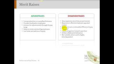 PERFORMANCE PAY - VIDEO 1