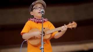 Video thumbnail of "Aidan James   8 year old covers Train, Hey Soul Sister!"