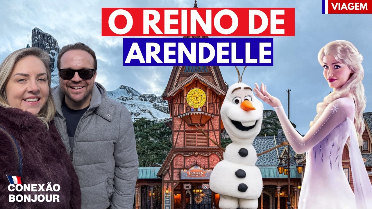 Como é o mundo de FROZEN na DISNEY PARIS: Tour completo pelo reino de ARENDELLE 🇫🇷