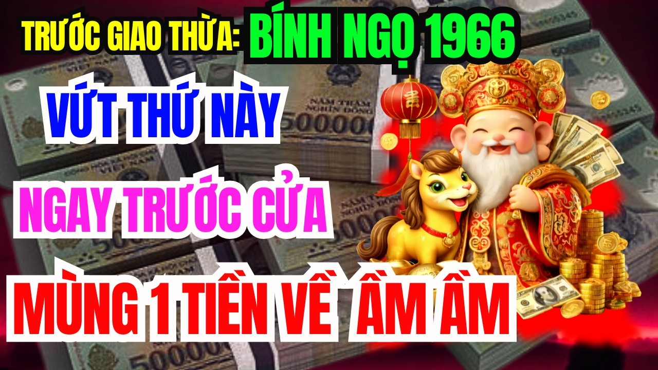 Hé Lộ Bí Mật Cực Sốc: Bính Ngọ 1966 Vứt Ngay 5 Vật Này Ra Khỏi Nhà Sẽ GIÀU LÊN TRÔNG THẤY, Ăn Tết To