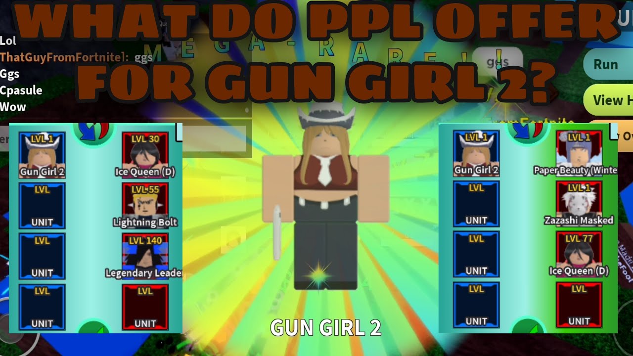 WHAT DO PEOPLE OFFER FOR GUN GIRL 2 IN ASTD?! All Star Tower Defense