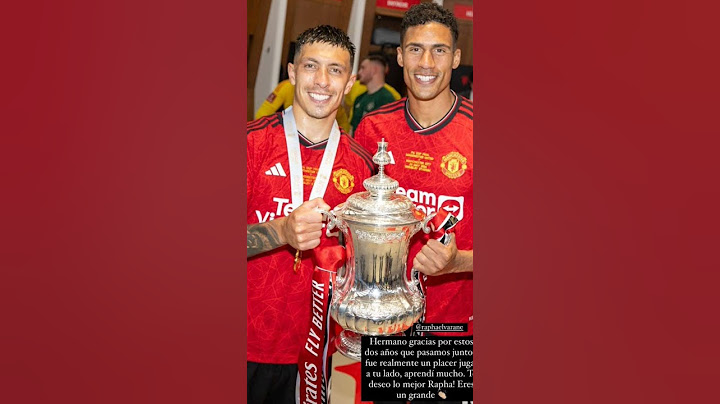 Lisandro Martinez to Varane on Instagram after Manchester United beat City in the FA Cup final