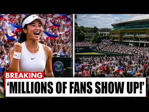 Alex Eala SHOCKS Wimbledon Millions of Filipino Fans Turn the Stands Into a Sea of Philippine Flags
