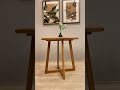 Elegant Mid-Century Modern Dining Table in Solid Pine Wood