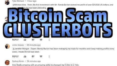 YouTube Bitcoin Investment Clusterbot Scammers