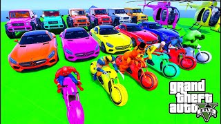 GTA V Epic New Stunt Race For Car Racing Challenge by Trevor and Shark