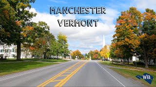 Scenic Drive to Manchester Town in Vermont | Autumn Drive