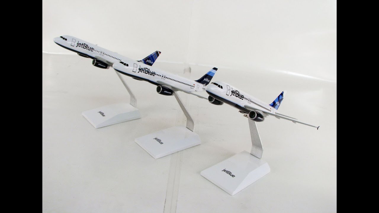 1/144 scale PacMin Airbus A320 JetBlue Desktop Models