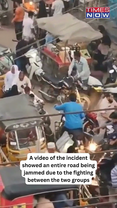 On Camera, Man Stabbed As Clash Breaks Out Between Two Gangs In Hyderabad #shorts