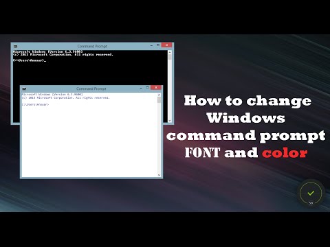 How to change Windows command prompt font and color cmd