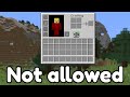 I beat Minecraft without using my inventory