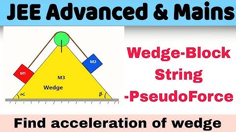 18) PATHFINDER SERIES | wedge constraint | In the system shown, blocks A and B of masses ml and