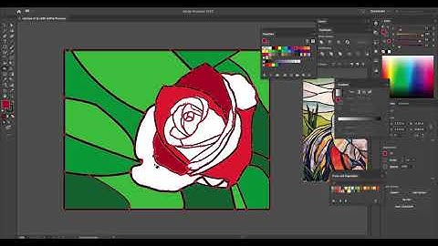 How to Create a Stained Glass Effect in Adobe Illustrator.