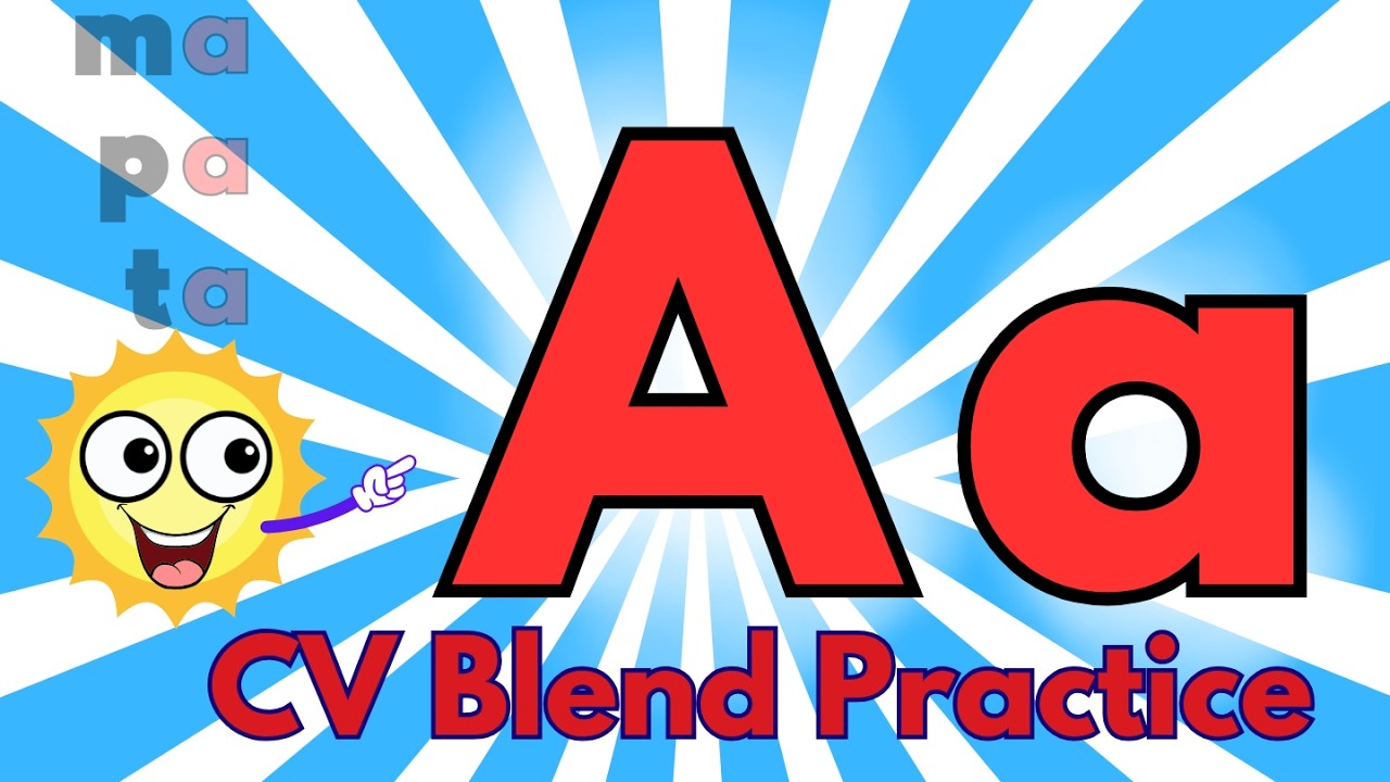 Phonics CV Blend Practice with Letter A | Learn CV Blends for Beginners