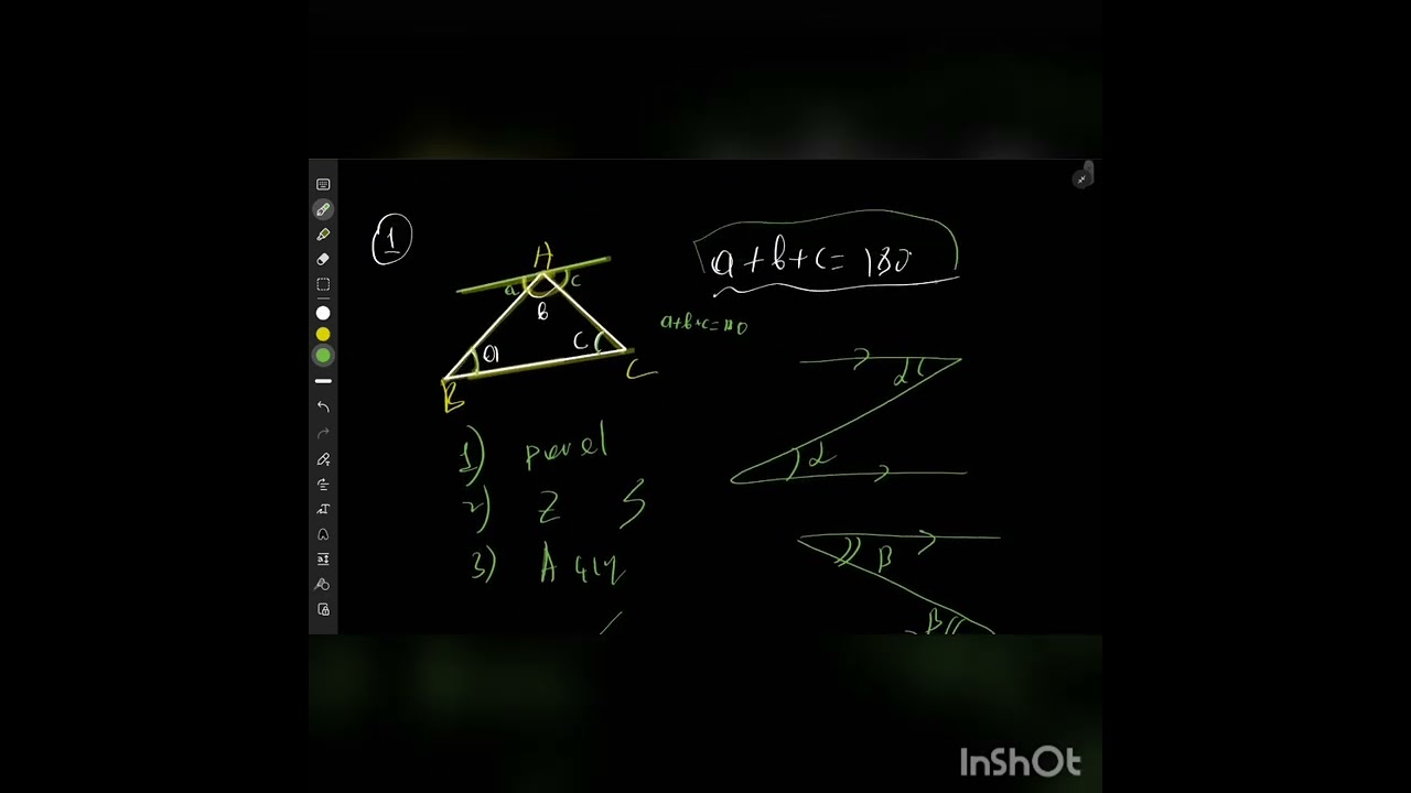 isbatlar -1 Üçbucağın daxili bucaqlarının, Xarici bucaqlarının cəmi.... İsbatı