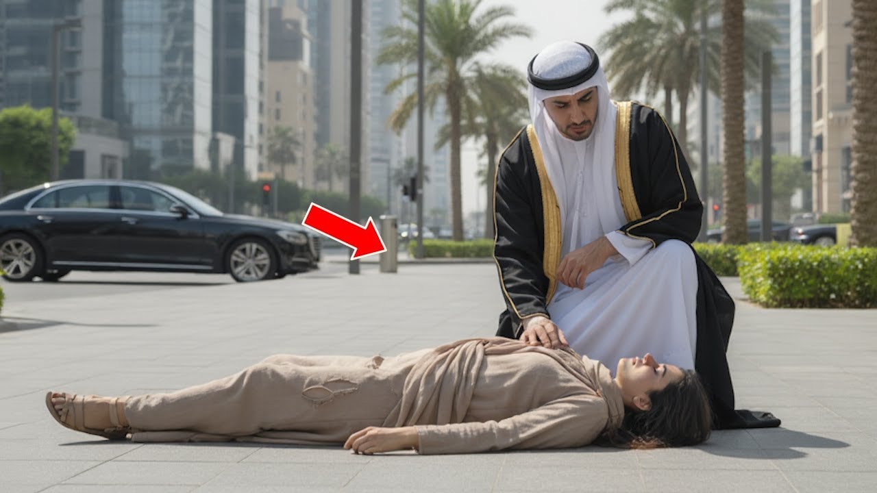 أنقذ الملياردير العربي الأعزب امرأةً مغمى عليها في الشارع… لكن جملتها الأولى بعد الإفاقة قلبت حياته