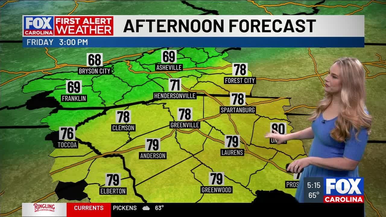 Friday morning showers ahead of sunny, warm afternoon - YouTube
