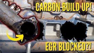 Cleaning Pajero Sport 4m41 Intake Manifold - EGR Delete? Carbon Build Up? Oven Cleaner burns! ha