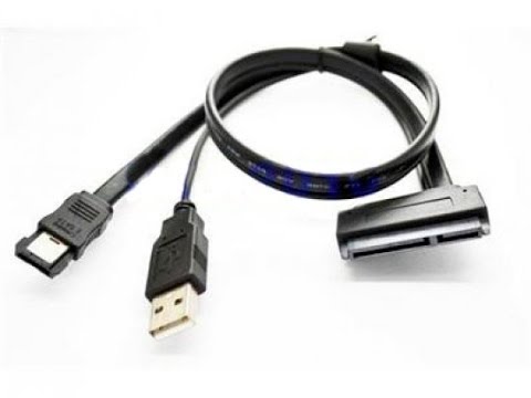 Cabo E-Sata+USB no Notebook