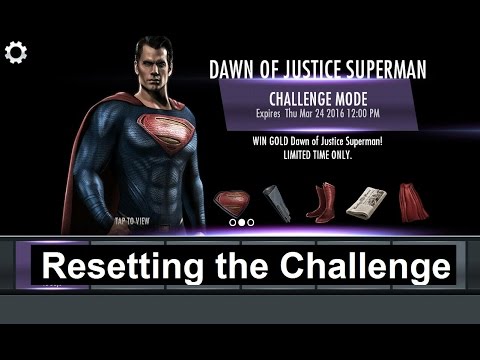 Injustice Mobile on Android (glitch): How to Reset the Dawn of Justice Superman Challenge