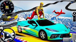 Ramp Car Stunt Racing - Superhero Driving on Impossible Tracks screenshot 5