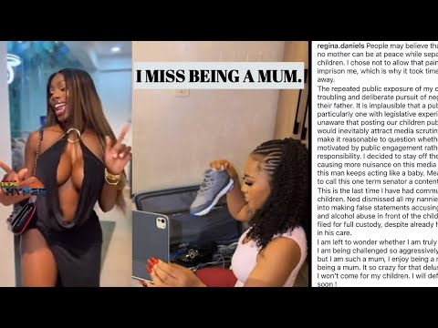 EMOTIONAL VIDEO CALL BETWEEN REGINA DANIELS AND HER KIDS AS HER KIDS TOLD HER TO COME HOME.