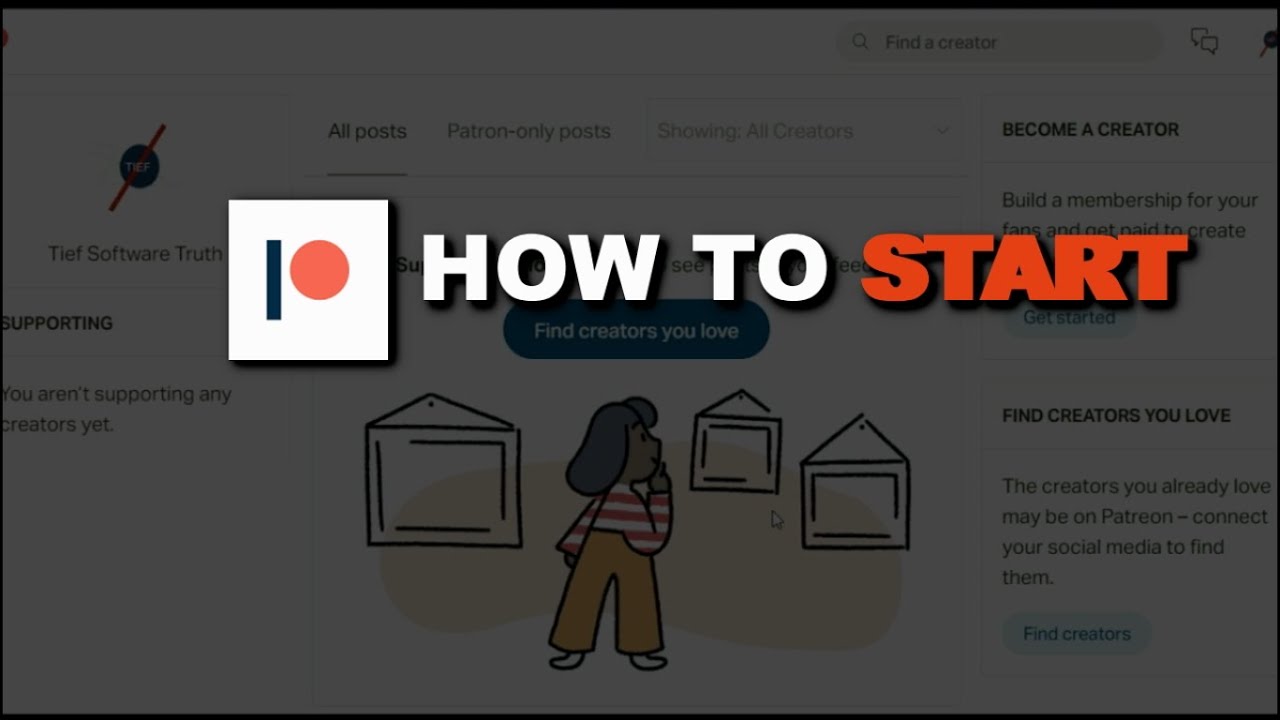 Patreon: Create accout with Google or Facebook. What is patreon used for?