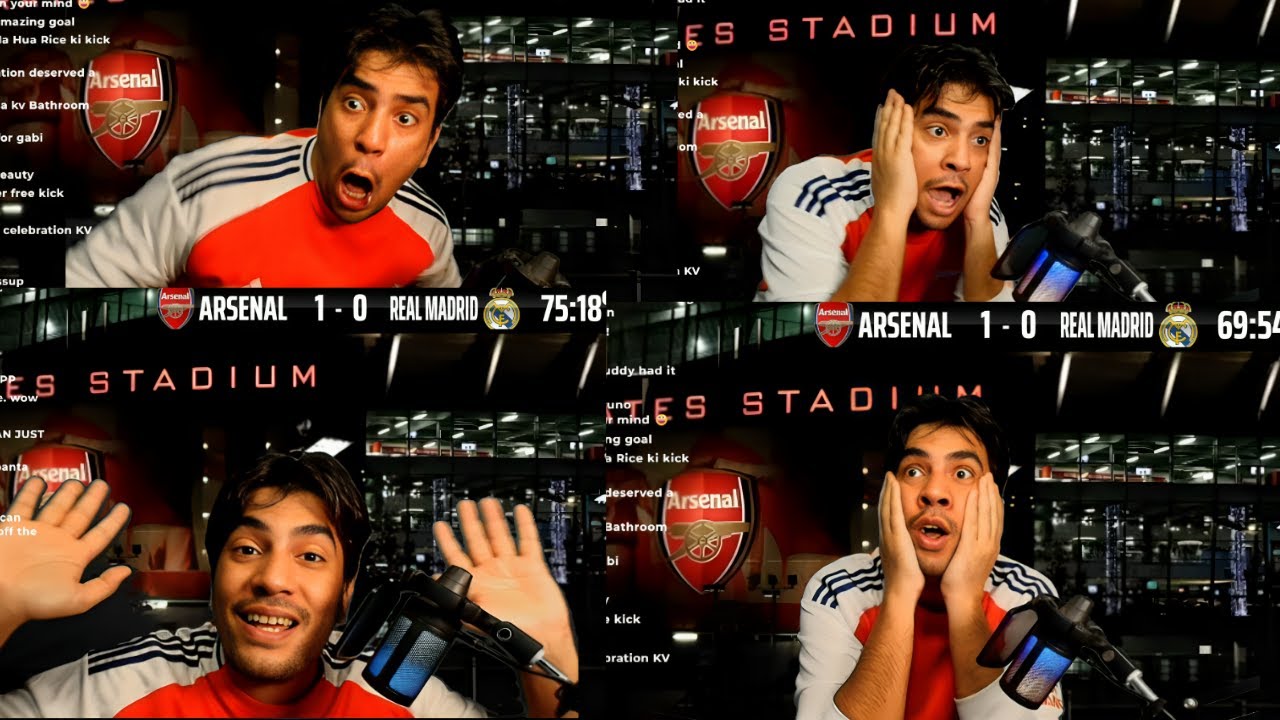 Arsenal Fans CRAZY Reactions to Arsenal vs Real Madrid 3-0